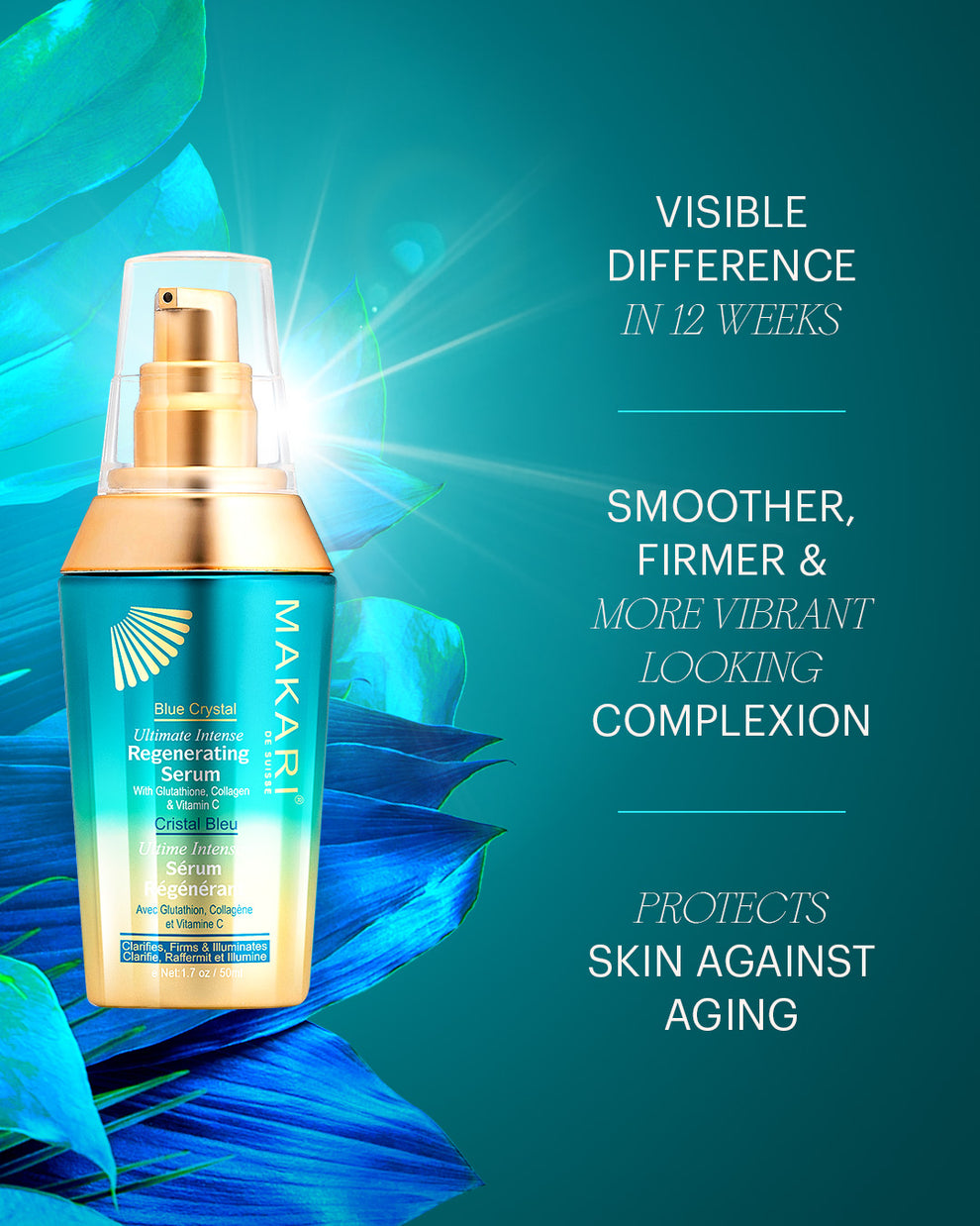 MAKARI BLUE CRYSTAL REGENERATING SERUM 1.7 oz