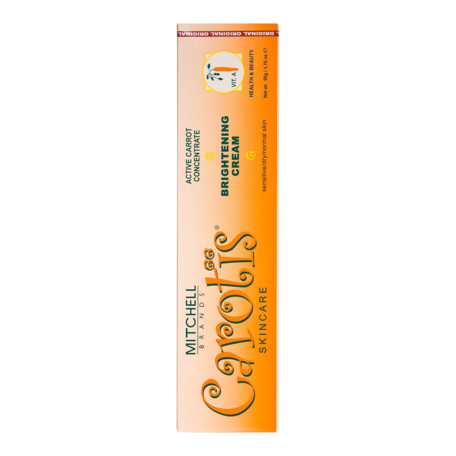 Carotis Skincare Active Carrot Concentrate Brightening Cream Tube - 1.76 oz