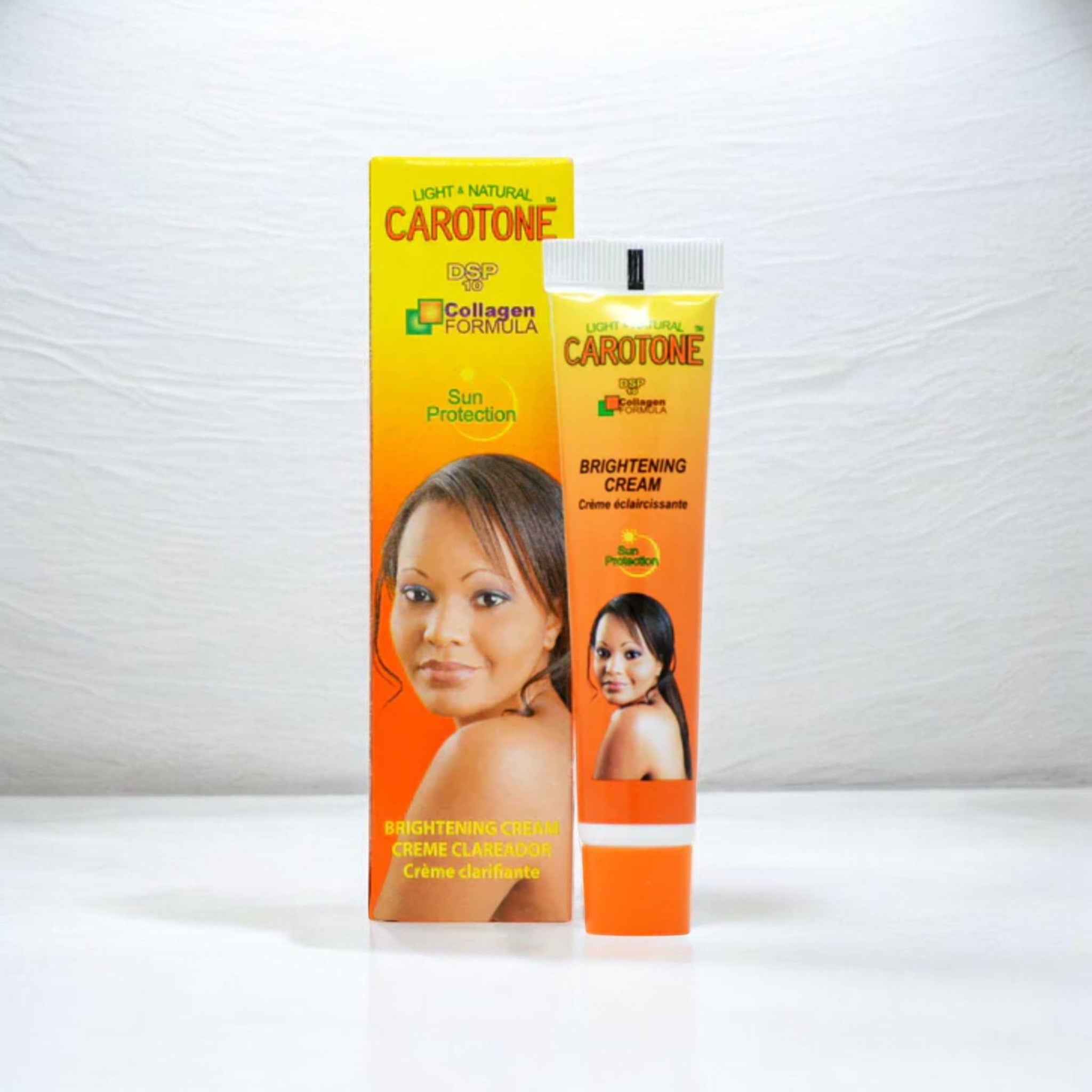 1-Pk Carotone Light & Natural Brightening Cream Tube — 1oz | Fades Dark Spots, Brighten & Evens Skintone