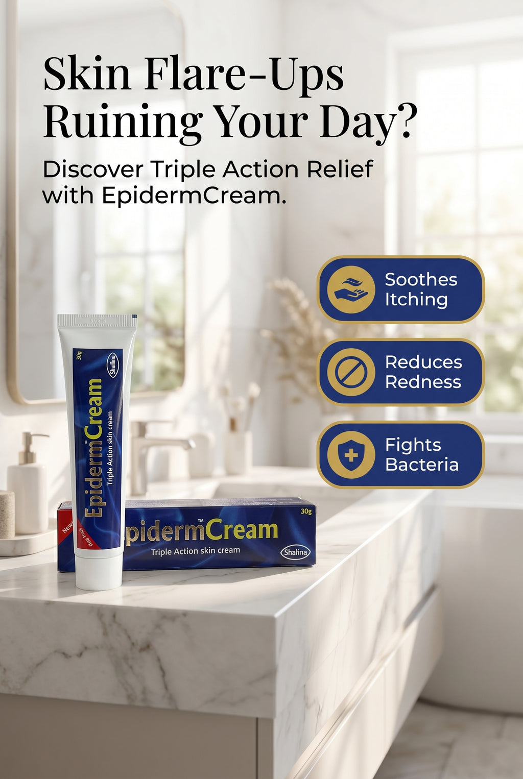 EpidermCream Triple Fast Action – 30g
