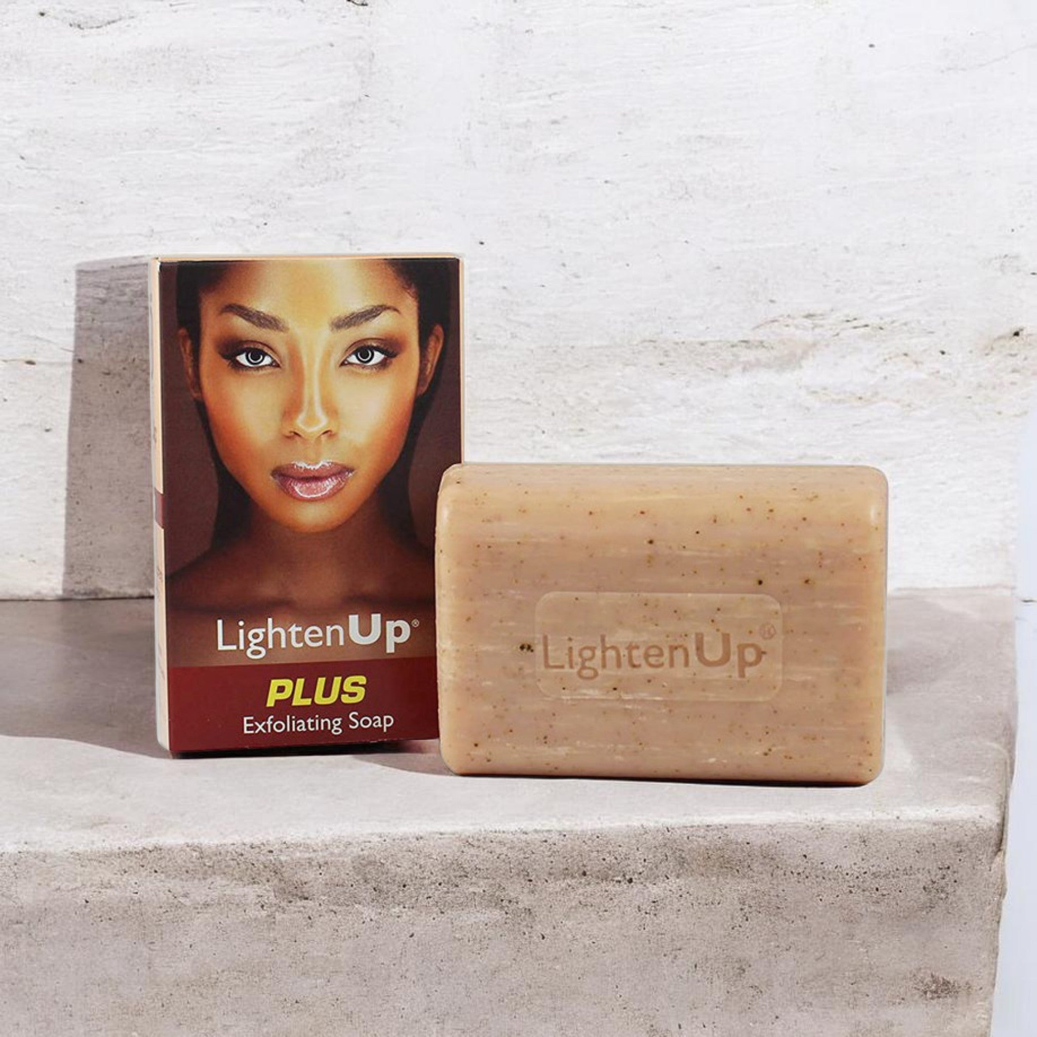 LightenUp Plus Shea Butter Exfoliating Soap - 200g