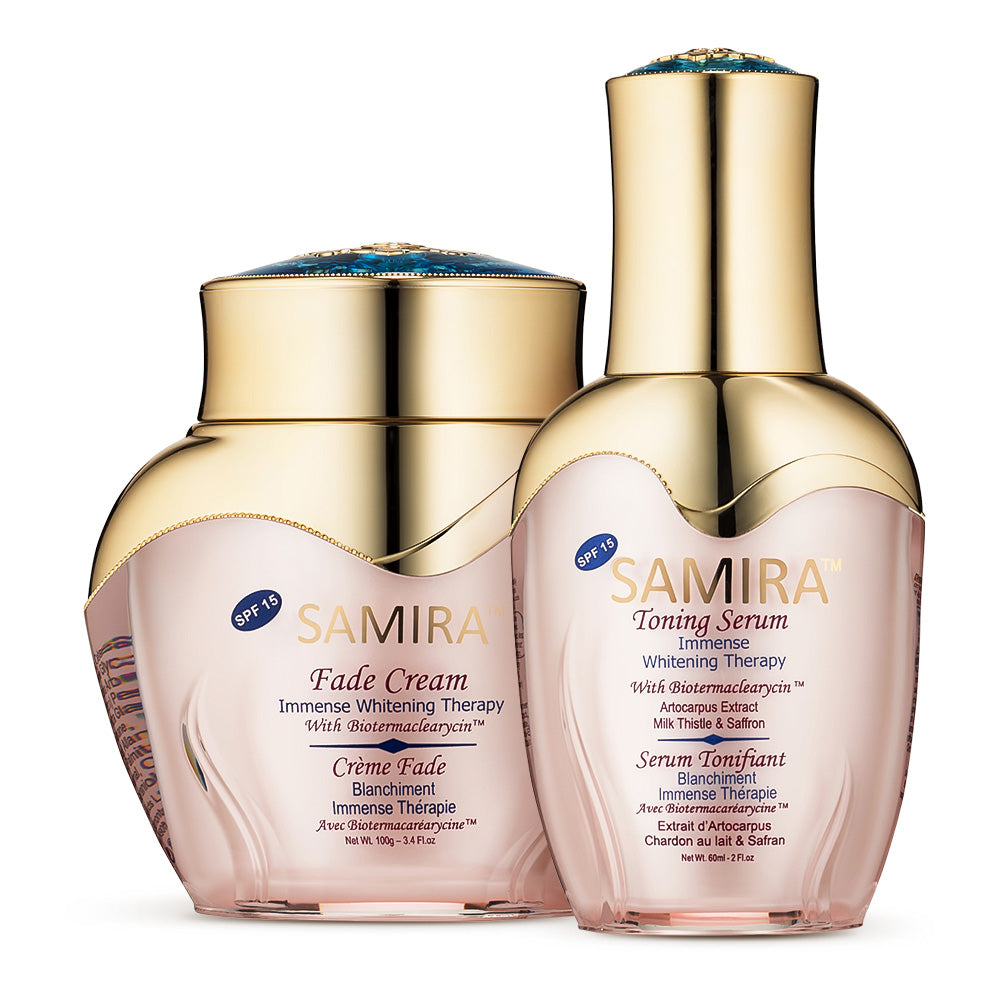 Samira Immense Whitening Therapy Fade Cream & Toning Serum Bundle