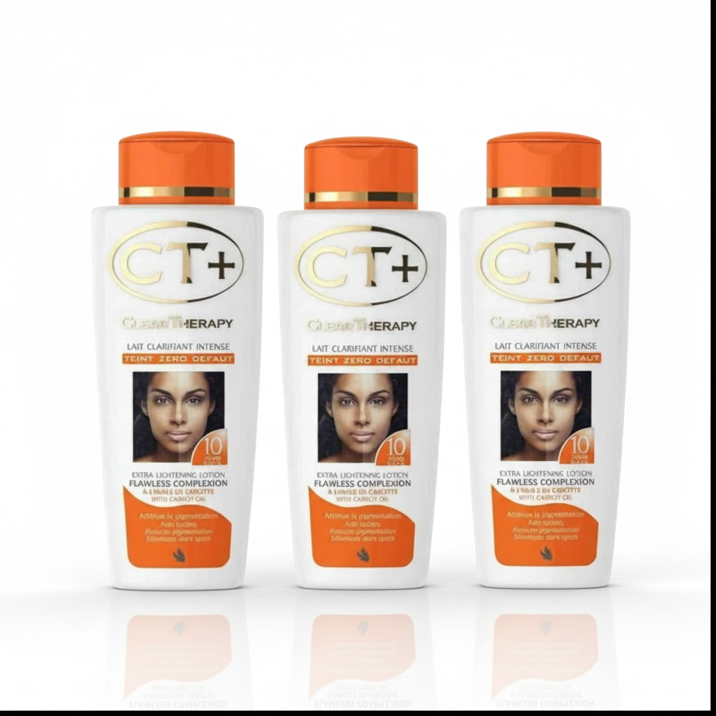 3-Pc CT+ Clear Therapy Extra Lightening Lotion With Carrot Oil 500ml