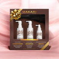MAKARI HAIR SET INCLUDING SHAMPOO + CONDITIONER + SERUM + HAIR BRUSH