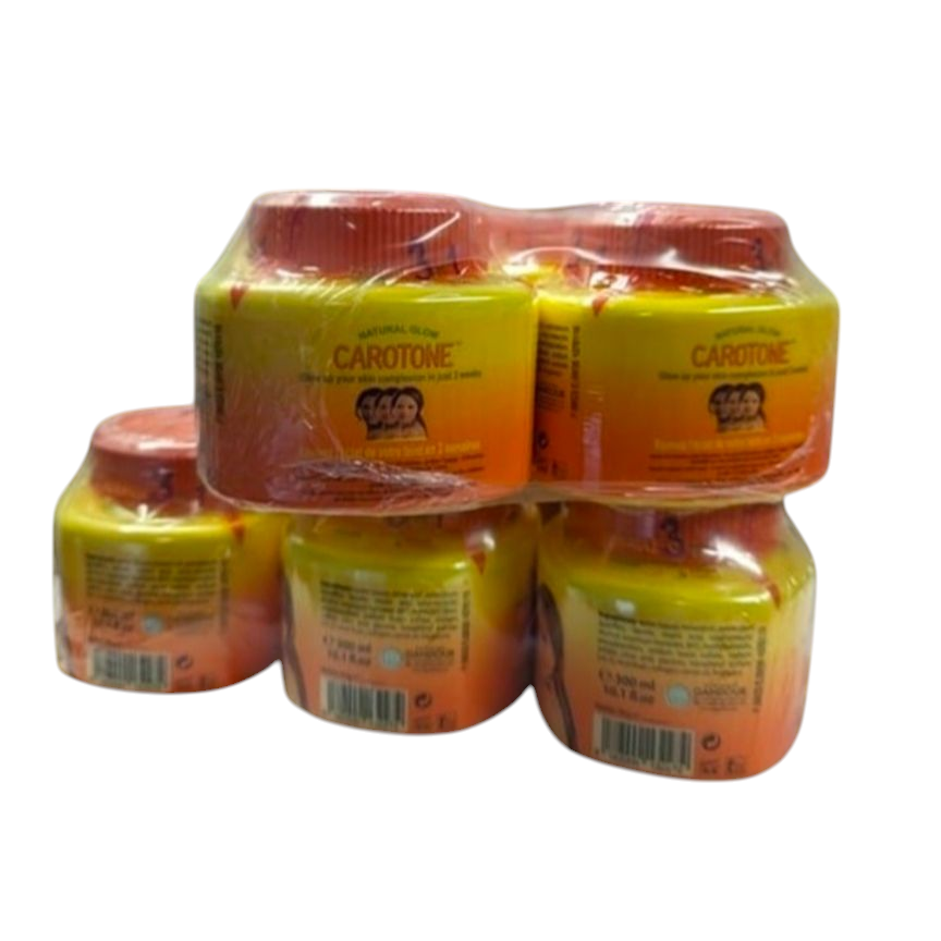 12-PK Carotone Light & Natural Clarifying Beauty Cream Jar - 10.1 oz.