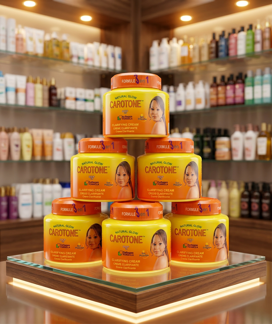 6-Pack Carotone Light & Natural Brightening Cream Jar - 10.1 oz