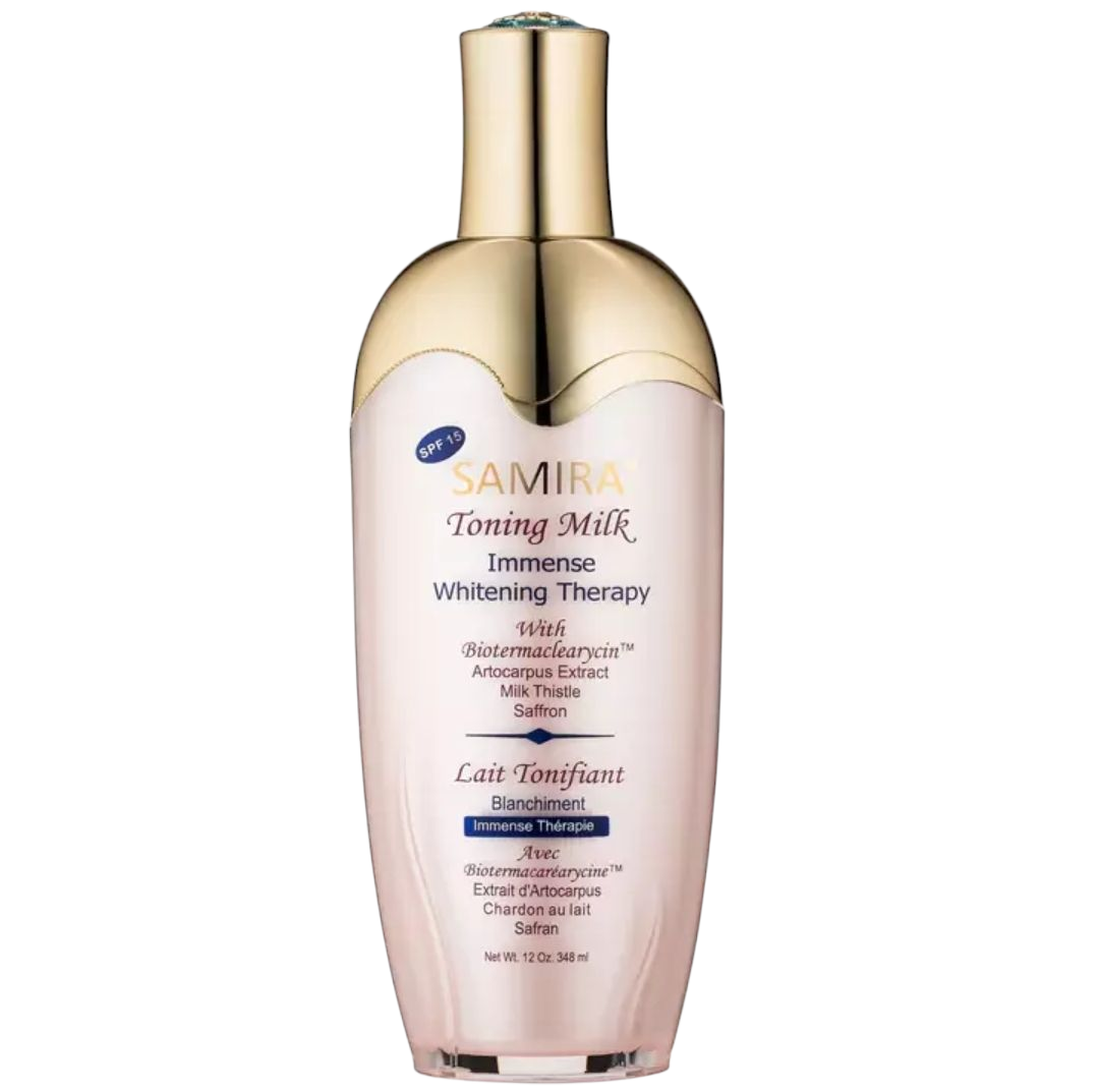2-Piece Samira Immense Whitening Therapy Toning Milk 12oz & Fade Cream 3.4oz Set