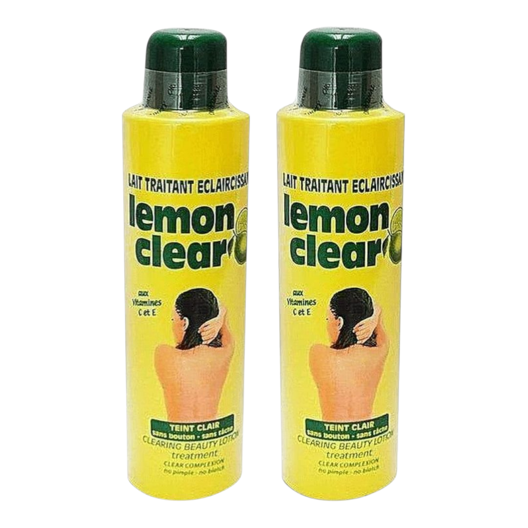 2-Pk Lemon Clear Clearing Beauty Body Lotion with Vitamin C, E