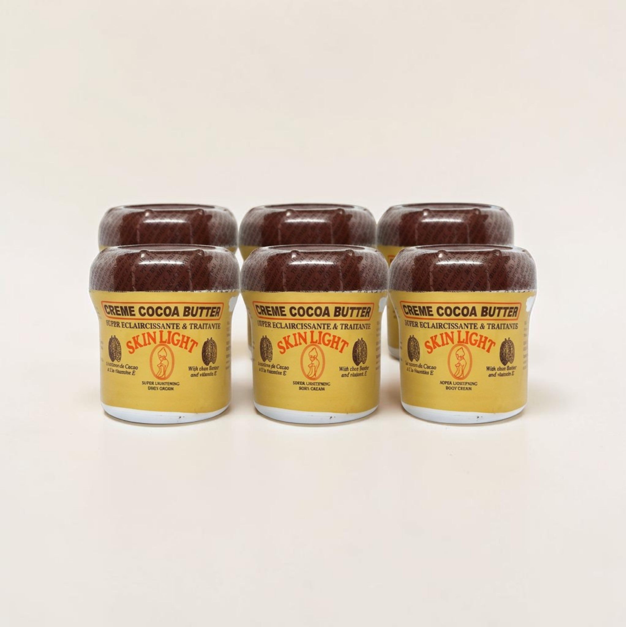 6-Pack Skin Light Cocoa Butter Super Clarifying Cream (500ml)