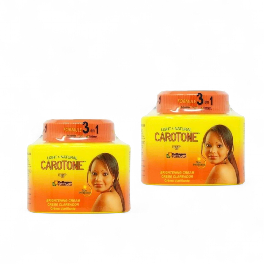 2-PK Carotone Light & Natural Brightening Cream Jar - 10.1 oz