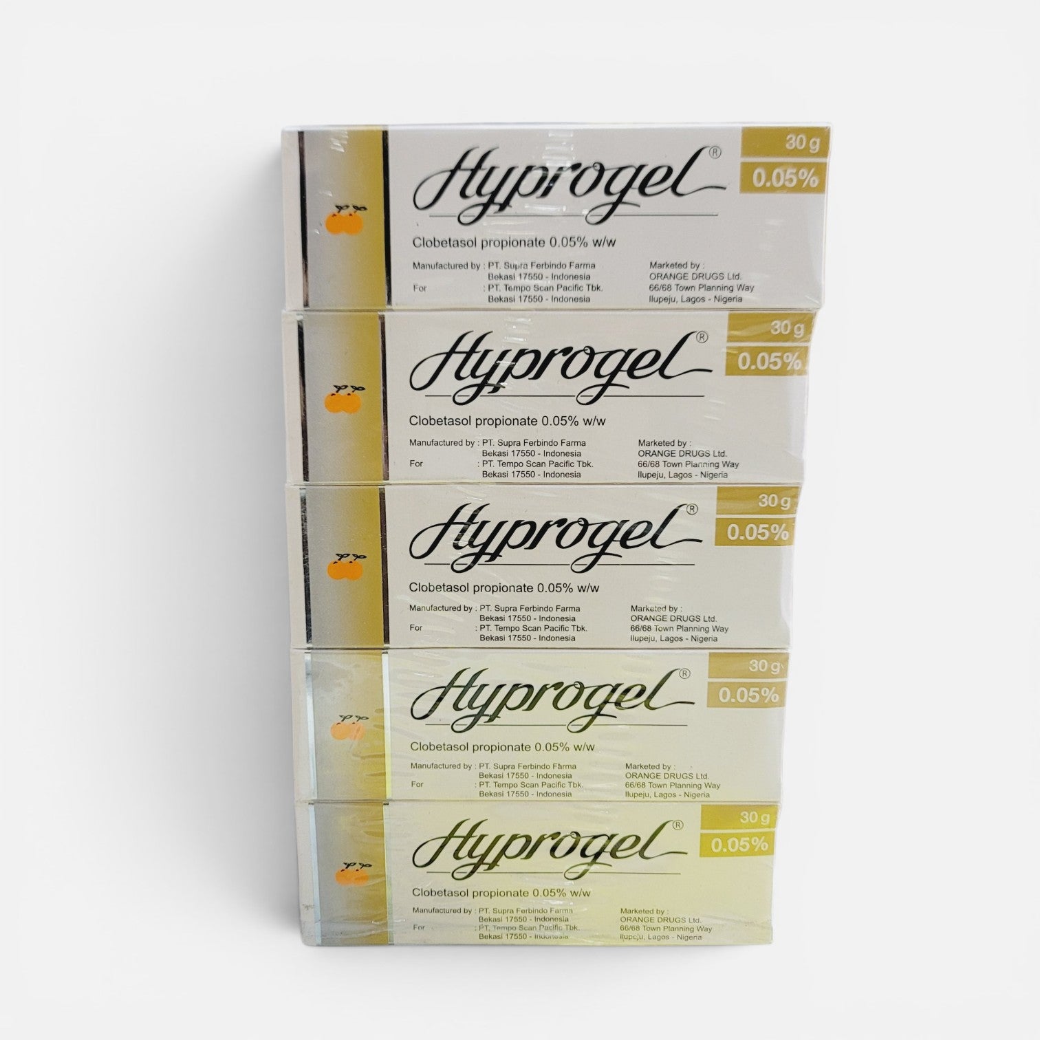 10-Pack Hyprogel Body Tube Cream - 30g