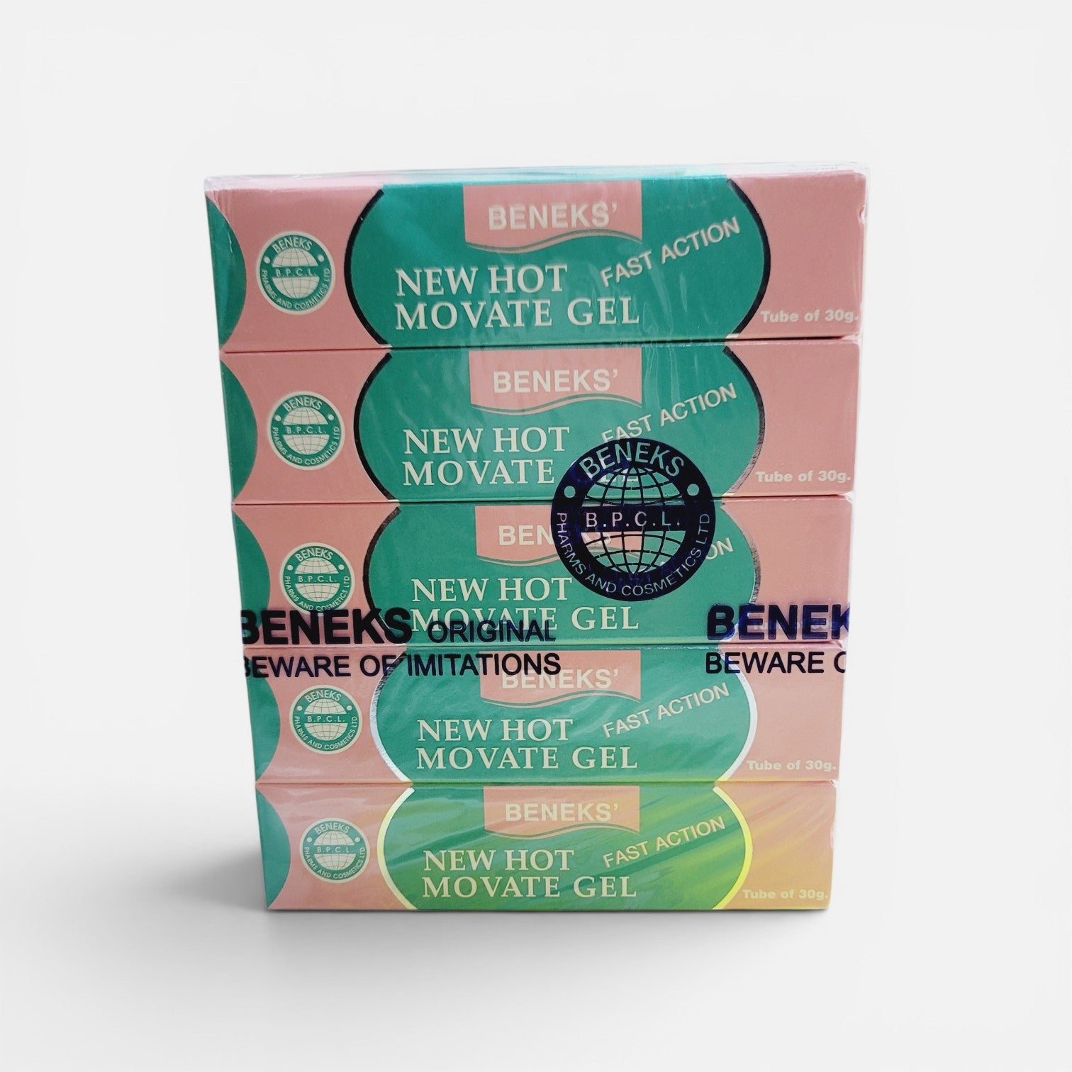10-Pack Beneks New Hot Movate Gel 30g