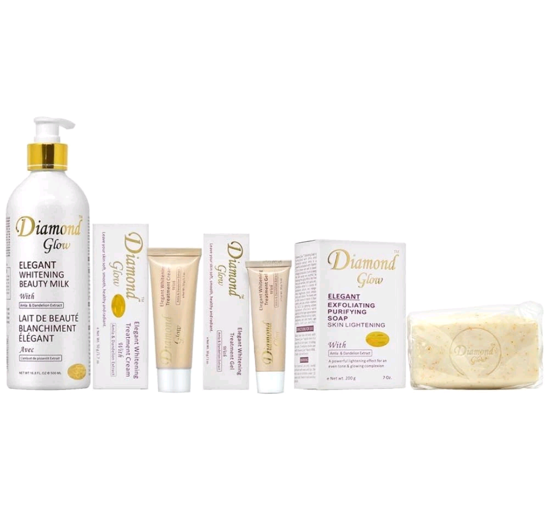 4-PC Diamond Glow Elegant Whitening Beauty Skincare Set