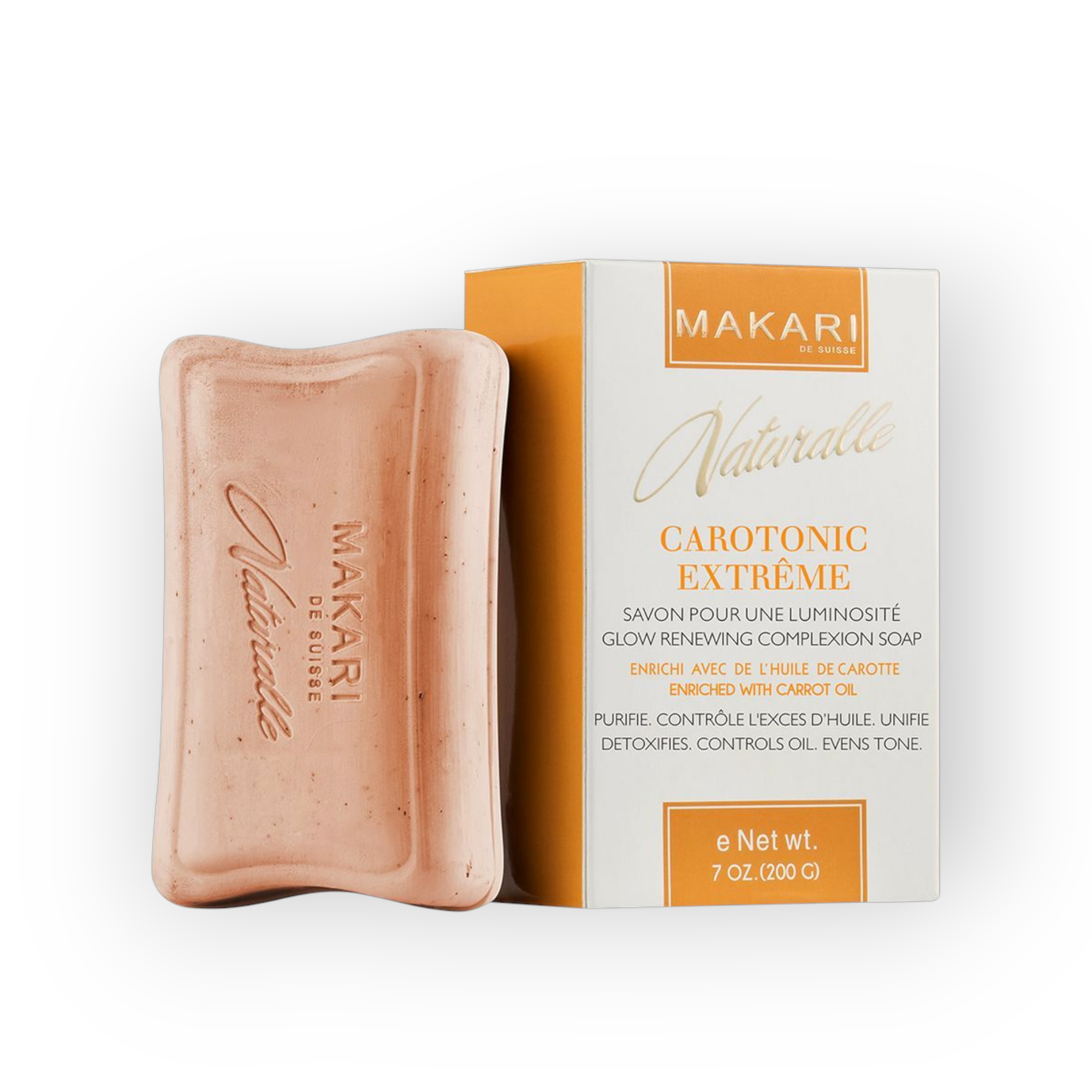 MAKARI NATURALLE CAROTONIC EXTREME GLOW RENEWING COMPLEXION SOAP - 7 oz.