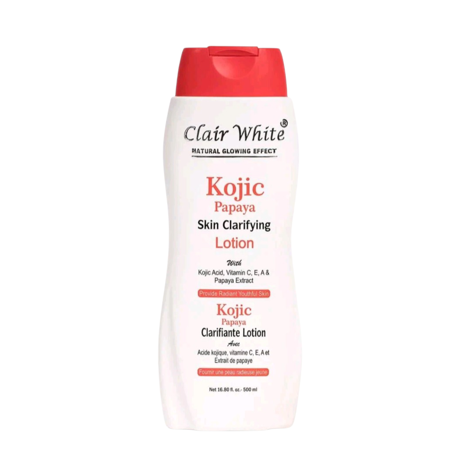 2-PK Clair White Kojic Papaya Skin Lightening Body Lotion - 500ml