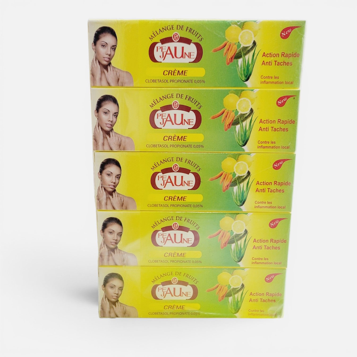 10-Pack Peau Jaune Mix Fruit Fast Action Anti-Spot Tube Cream