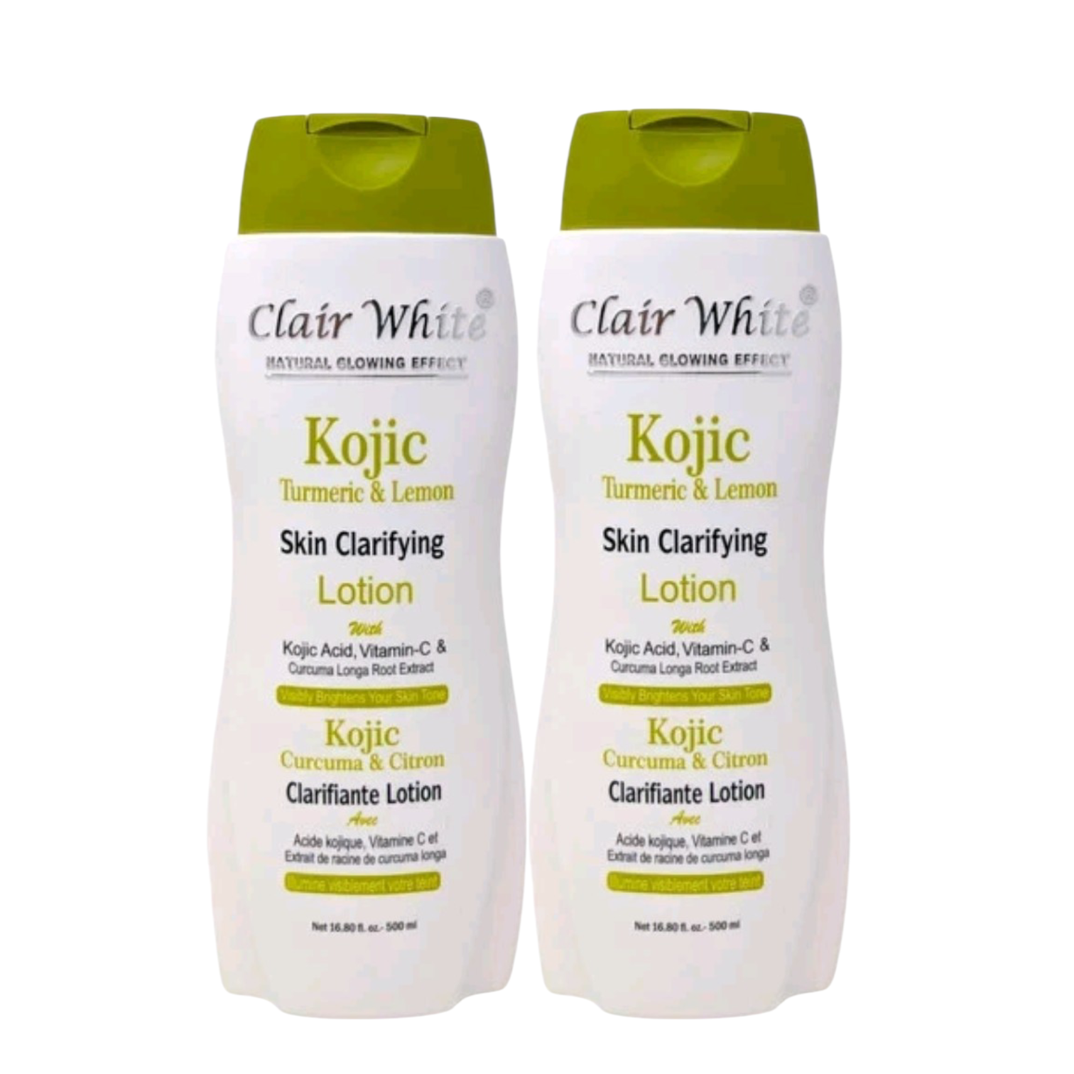 2-Piece Clair White Turmeric & Lemon Skin Clarifying Lotion - 500ml